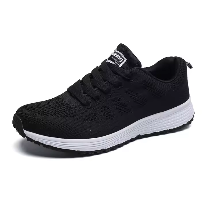 Zapatos Casuales Para Mujer Moda Transpirables Zapatillas Planas De Malla Para Pasear Gimnasio 2021 Zapatos De Vulcanización Blancos Para Mujer Calzado Para Pies Adultas - 1