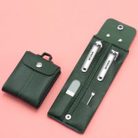 Juego De Cortauñas Portátil Para Viaje Herramientas De Manicura Y Pedicura Cortauñas Aparato Para Oídos Y Acrílico Verde Oscuro Rosa - details 6