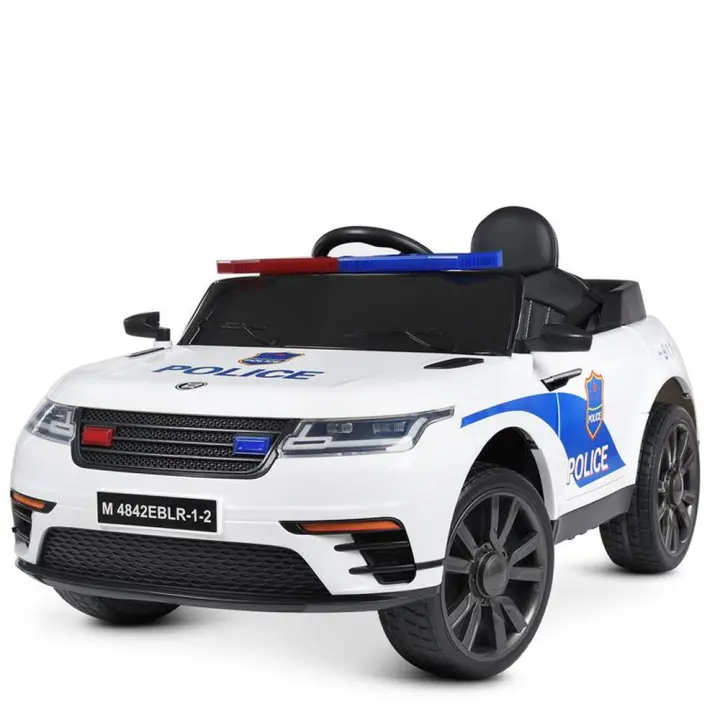 Coche eléctrico para niños de policía 12v Nacional con luces y sirena de policía. Vehículo con abertura de puertas. Coche con música y mando para padres. - 1