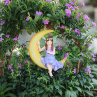 Colgante De Resina Hecho a Mano 1pcs Amor Puro Fae De La Luna Decoración De Jardín Para Día De San Valentín Y Regalo Familiar - details 8
