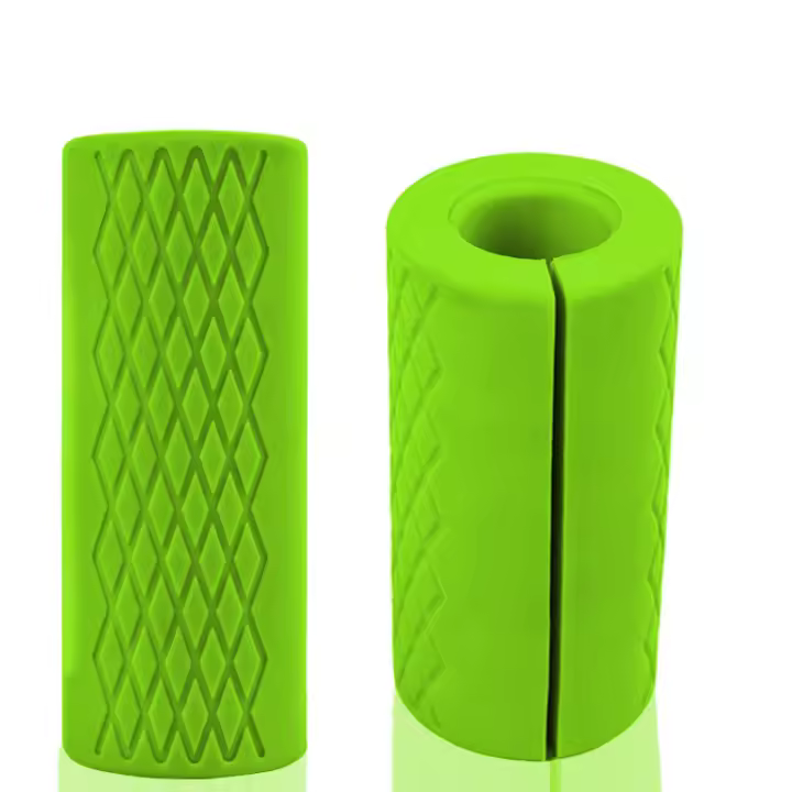 Manija De Dumbbell Y Barbells De Goma Para Gimnasio Y Hogar Manija Gruesa Para Fitness Adecuada Para Bloggers De Fitness - 1
