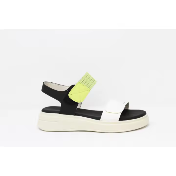 Sandalias de Plataforma "Ultracomfort" Mujer NIKO AMORE – Cierre Velcro y Cinta Multicolor. Ref: 3347 - 1