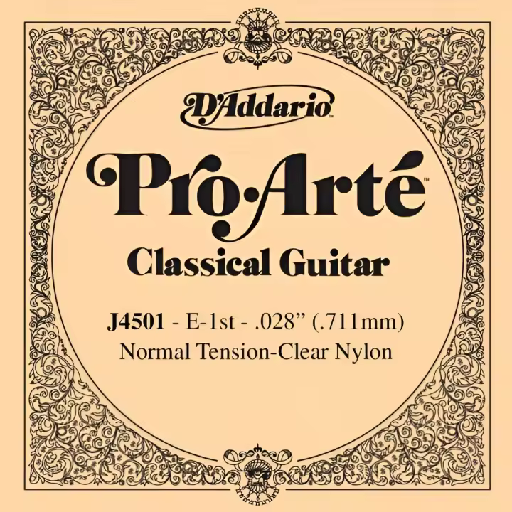 CUERDA SUETA GUITARRA CLASICA-D'addario (J/4501) Pro/Arte Normal (Minimo 5 Cuerdas) 1ª - 1