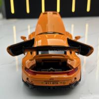 Coche De Simulación 911 GT3 En Escala 1/32 Con Sonido Y Luz Coche Deportivo De Metal Diecast Regalo Para Niños Colección Modelo De Automóvil - details 15