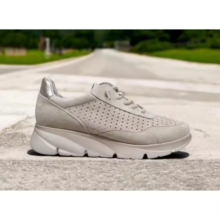 Khloe Marín Deportivo Casual Piel Natural de Mujer - Referencia 184 - Cierre Cordones Elásticos - Plantilla Memory Foam - Nueva Colección Primavera/Verano 25 - - 1