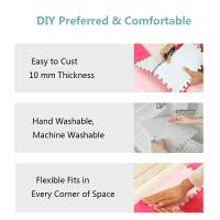 Carpetas De Espuma EVA Suaves Para Sala De Estar Y Juegos De Niños Alfombra De Piso Para Bebés Con Pelo Largo Y Espeso Tapete De Rompecabezas De Terciopelo - details 3