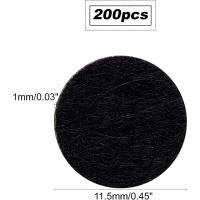 200Pcs Pads De Madera Autoadhesivos Para Muebles En Color Negro Reducción De Ruido Y Antideslizante Para Suelos De Cerámica Y Madera - details 1