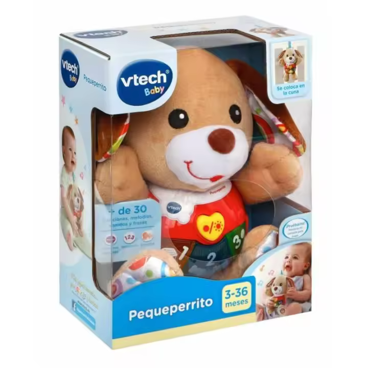 Peluche Interactivo Vtech Pequeperrito con 30+ Canciones y Sonidos - 1