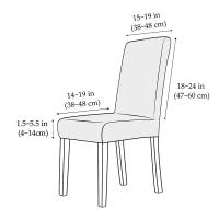Cubierta De Silla Elástica Impermeable Para Comedor Cocina Boda Hotel Banquete Restaurante Anti Suciedad En Spandex/Poliéster - details 0