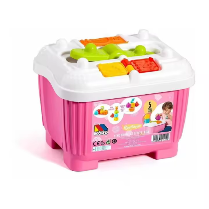 BAUL ACTIVITY BOX ROSA + 5 PIEZAS BLANDITAS DE MOLTO - 1