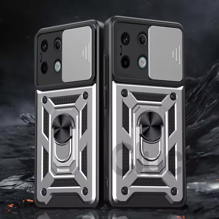 Funda Protectora Magnética Para Redmi Note13 pro plus 4G 5G Con Anillo De Soporte Antichoque Cámara Compatible Con Redmi 13C - 1