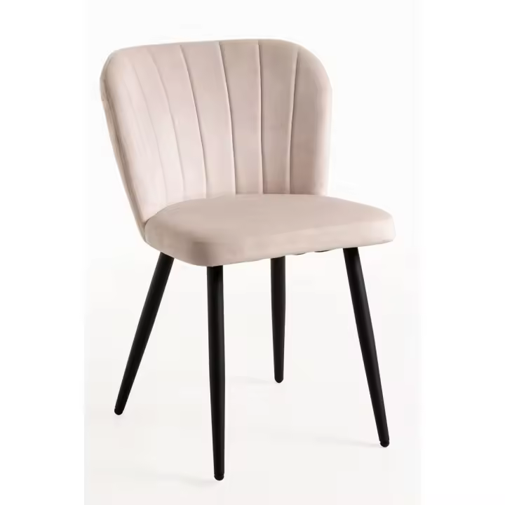 Silla Luk Terciopelo - Beige - 1