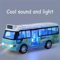 Juguetes De Autobús Escolar Con Sonido Y Luz Coches De Metal Fundido a Presión Potenciados Por Fricción Regalo Para Niños - details 4