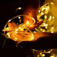 Luz De Cuerda Solar Exterior 12m Con 100 LED 8 Modos Luces De Navidad Para Jardín Piscina Patio Valla Decoración De Año Nuevo - details 1