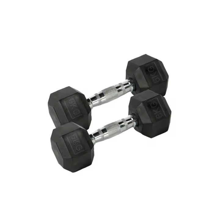 OZIO FITNESS Mancuernas hexagonales de 6 kg (par) Fitness Musculación - 1