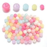 30-200pcs Bolas De Acrylijo Multicolor 8-16mm Redondas Espaciadoras Para Hacer Joyas DIY Pulseras Collares Encuentros - details 2