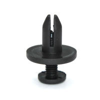 AD 50pcs Clips De Plástico Negros Para Automóvil Con Agujero De 8mm Retenci\u00f3n De Puertas Y Cubiertas Líneas Barbs Rivet Herramientas De Reparación De Coches - details 4