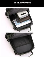 Bolsa De Pecho Multifuncional Para Hombre En Nylon Con Patente Impermeable Antirrobo Para Viajes Con Carga USB Bolsa Masculina Casual - details 30
