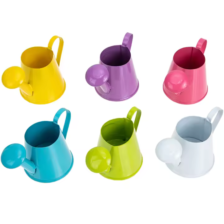 6Pcs Jarrones De Riego Portátiles Miniatura Macetas De Agua Para Fotografía De Interiores Y Decoración De Hogar Proporciones Miniatura - 1