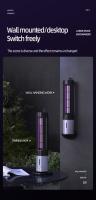 Lámpara Asesina De Mosquitos USB UV Recargable Silenciosa Trampa Eléctrica Insectos Mute Electric Mosquitoes Insect Repellent Wall Mounted - details 6