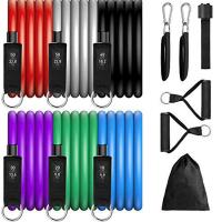 Kinoto Bandas Elásticas de Resistencia 90 kg – Set Fitness con Anclaje de Puerta y Correas de Tobillo para Ejercicio en Casa - details 2