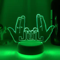 Lámpara 3D LED De Noche Para Fans De Celebrity JUL Cambio De Color Batería Potenciada Decoración De Dormitorio Regalo De Cumpleaños - details 13