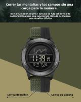 Reloj Digital SANDA Con Correa De Nylon Multifuncional Resistente Al Agua Para Estudiantes Reloj Deportivo Militar Con Alarma Y Pantalla LED - details 18