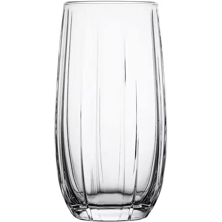 MAXHOME-Pack 6 Vasos Rayas 510ml Transparente - 1