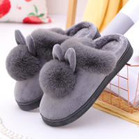 Zapatillas De Peluche Para Mujer Otoño Calientes Antideslizantes Comodidad Plush Interior De Casa Couplés Zapatos Suaves Para Hombres Sin Tacón Para Dormitorio - details 9