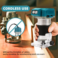 Brushless Wood Router Wood Trimmer Machine Electric Manual Trimmer Carpentry Tool Woodworking Trimming for Makita 18V Battery - details 4