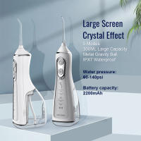 Rinser Oral Recargable IPX7 Impermeable Con 5 Modos Jetable De Agua Dental Fregador De Dientes Potente Y Continuo - details 7