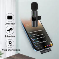 Microfono Inalámbrico Profesional Lavalier Para Entrevistas Podcasts Vlogs Videos Compatible Con iPhone iPad Android IOS 3.5mm - details 2