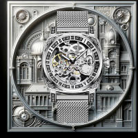 Reloj Mecánico Para Hombre Estilo Casual Sencillo Y Atmosferico Con Luz Luminosa Hueca Resistente Al Agua Dial Romano Material De La Correa Aleación - details 1