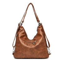 Mochila Vintage De Cuero Sintético Para Mujer Diseñadora 3 En 1 2024 Bolso De Escuela Viaje Mochila Para Damas - details 12