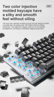Teclado Mecánico AULA F3001 Bluetooth Sin Cables Con Panel Metálico Doble Inyección Y Efecto De Iluminación Cool 87 Teclas - details 7