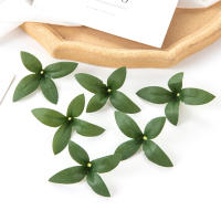 50PCS Hojas De Rosa Artificial Para Decoración De Boda Navidad Y Casa Hojas Verdes Para Wreath Y Caja De Caramelo Material De Seda - details 2