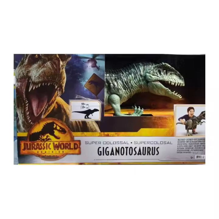 JURASSIC WORLD SUPER COLOSAL GIGANOTOSAURUS DINOSAURIO DE MATTEL - 1