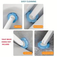 Pack De Cabezas De Escobilla Para Inodoro Desechables 6/18/36 Unidades Limpieza Sin Esquinas Reemplazo Fácil Essentials De Baño Hygienicas - details 3