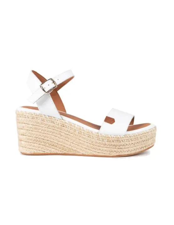 Sandalias Popa Arambol Piel Mujer Blanco - 1