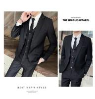 Traje De Novio Para Hombre S-9XL Moda Negocios Profesional Traje Formal Coreano Conjunto De Chaqueta Chaleco Y Pantalones Para Banquete - details 6