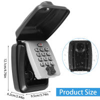 Caja De Seguridad Para Llaves Con Cerradura De Combinación De 4 Dígitos Montada En La Pared Reseteable Organizador De Almacenamiento Para Hogar Y Oficina - details 9