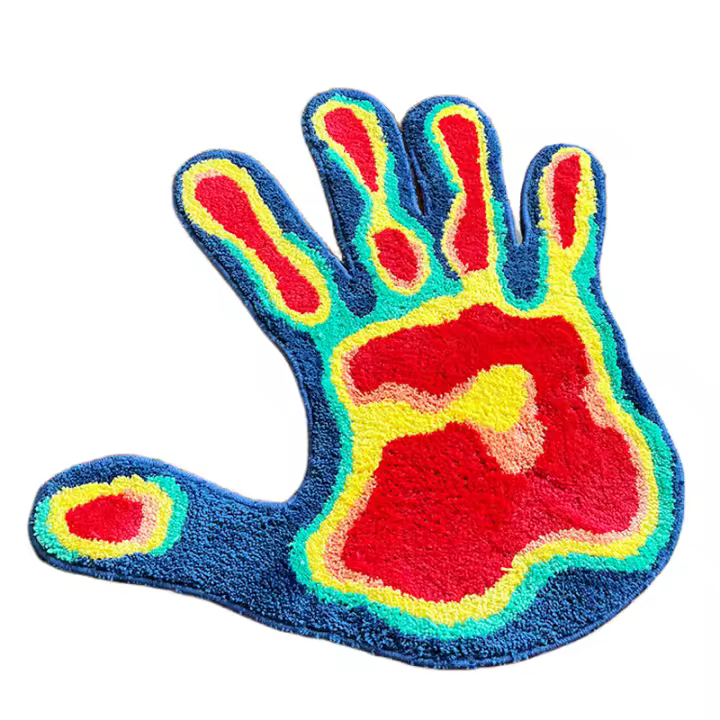 Carpetas De Palma Hechas a Mano Alfombra Tejida En Plush Suave Y Fluffy Múltiples Colores Decoración Para El Hogar Sala De Estar Dormitorio Estilo Aesthetic - 1