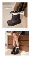 Botas De Lluvia Para Mujer Antideslizantes Impermeables Con Banda Elástica Para Senderismo Al Aire Libre Y Camping En Días De Lluvia - details 20