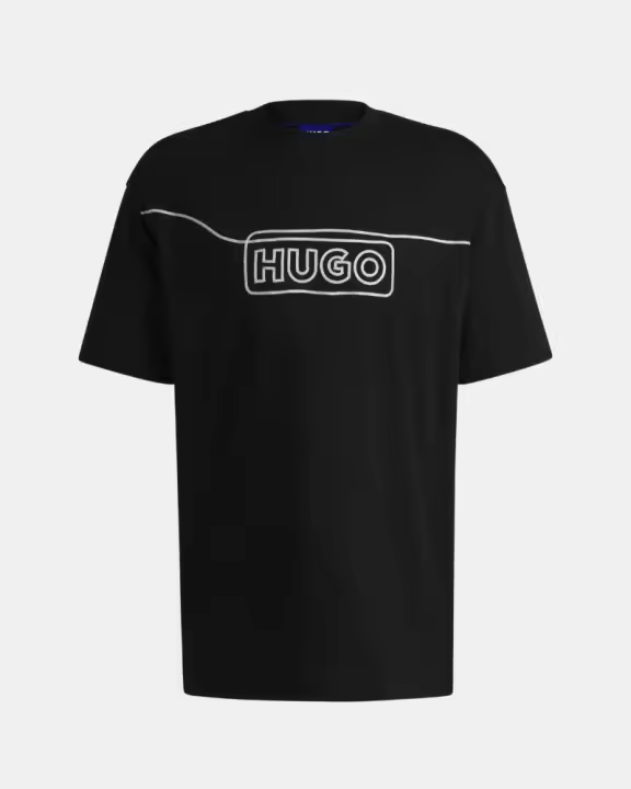 HUGO 50530341 NOIDERYO Camisetas Manga corta Hombre Negro - 1
