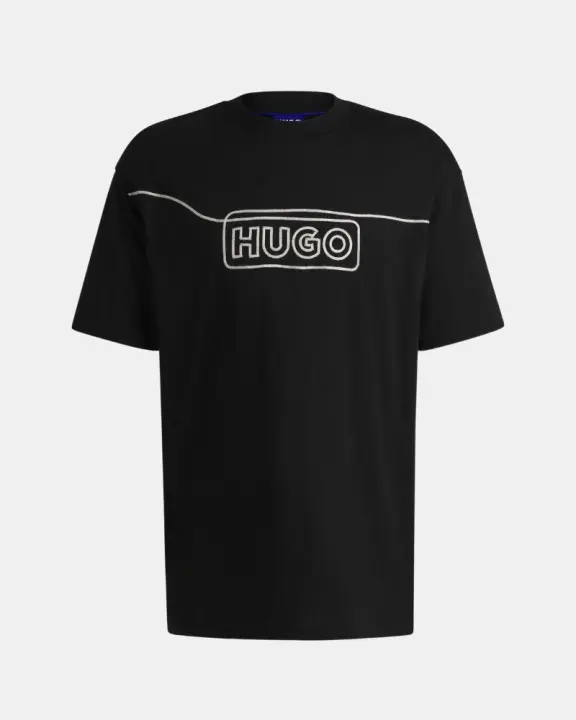 HUGO 50530341 NOIDERYO Camisetas Manga corta Hombre Negro - 1