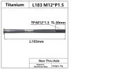 HEPPE Eje De Bicicleta De Titanio Para MTB Y Carretera Ultra Ligero Compatible Con Eje Transversal 12x142 12x148 Para Rueda Trasera Y Horquilla 12x100 12x110 - details 9