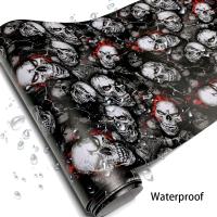 Pegatinas De Coche Cartoon Skull Impermeables Para Puertas Y Parachoques Vinilo Adhesivo Accesorios De Coche Tintina Para Ventanas - details 1