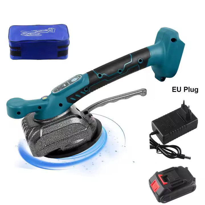 21V Máquina eléctrica para azulejos, herramienta vibratoria de colocación de azulejos de pared, ventosa agrandada, pavimentación de azulejos para el hogar para batería Makita - 1