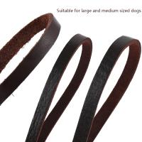 Correa De Perro De Cuero Genuino 2/3M Para Entrenamiento Y Caminar Resistente Y Suave Para Perros Medianos Y Grandes Color Marrón - details 5