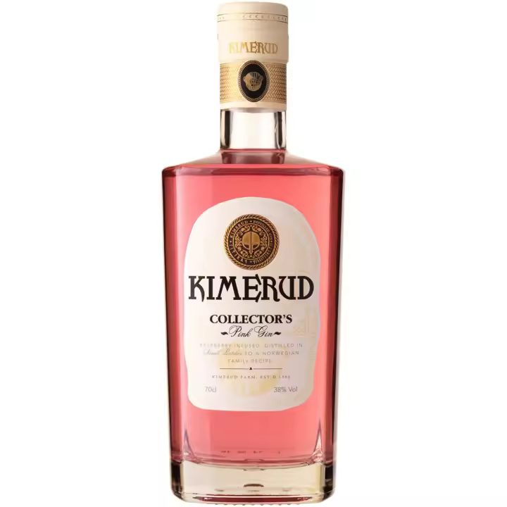 Ginebra KIMERUD COLLECTOR'S PINK 70CL 38% - 23 Botánicos - Sabor Dulce y Afrutado - 1